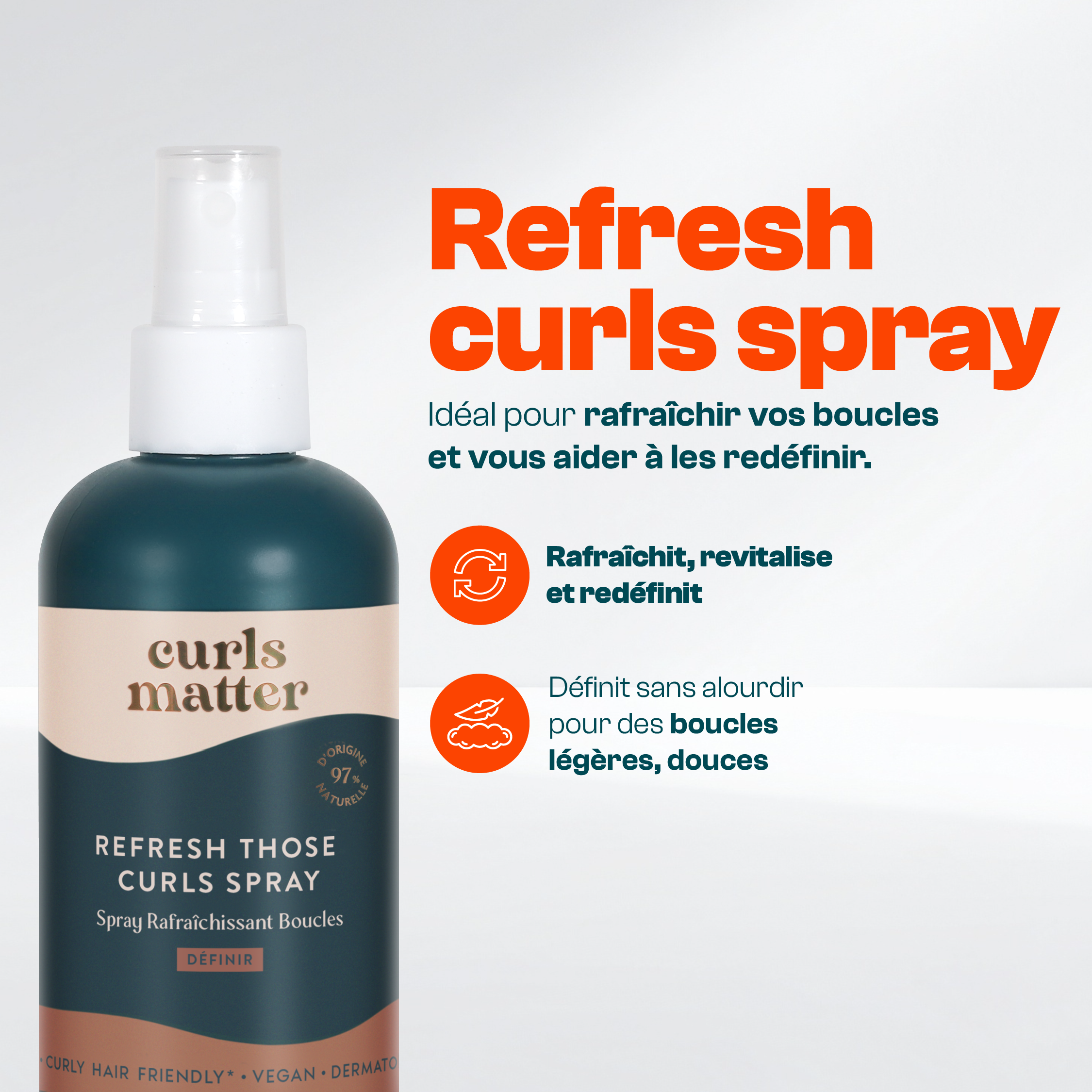 Spray Réactivateur de Boucles - Refresh Those Curls Spray - 200ml