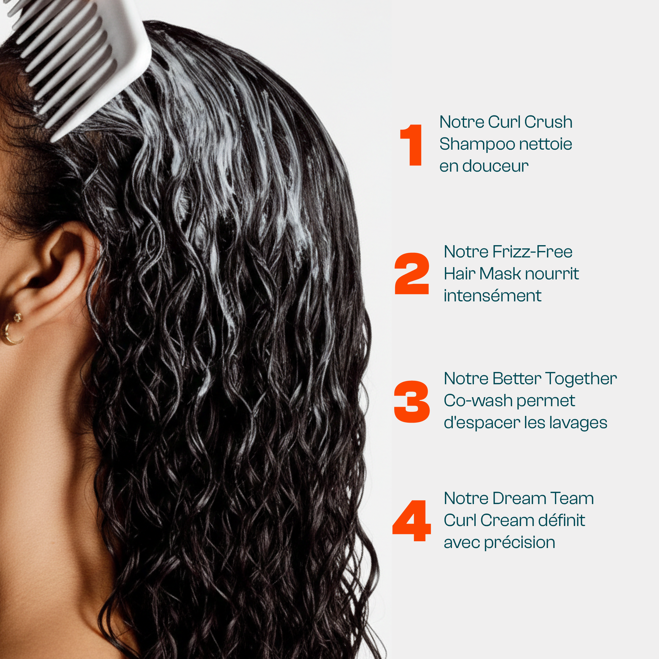 Routine pour Cheveux Frisés