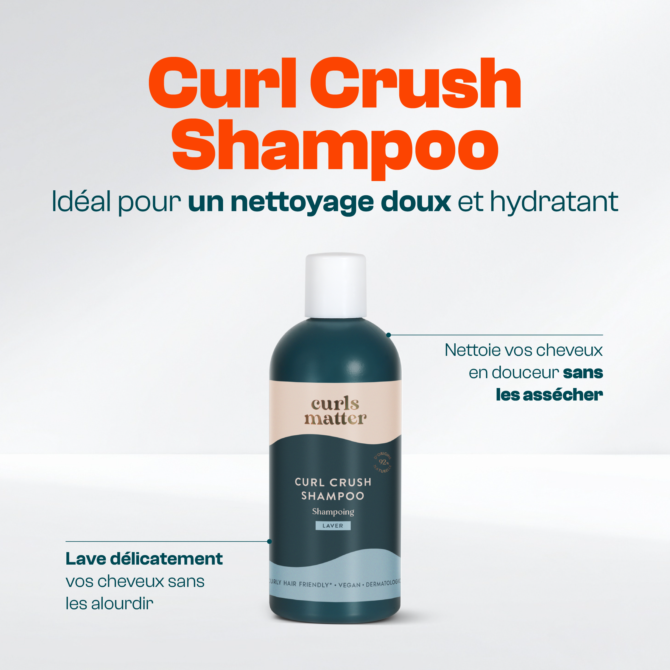 Shampooing Cheveux Bouclés - Curl Crush Shampoo - 300ml