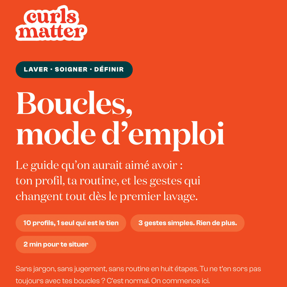 E-book - Boucles Mode d'Emploi - 50 pages - Curls Matter