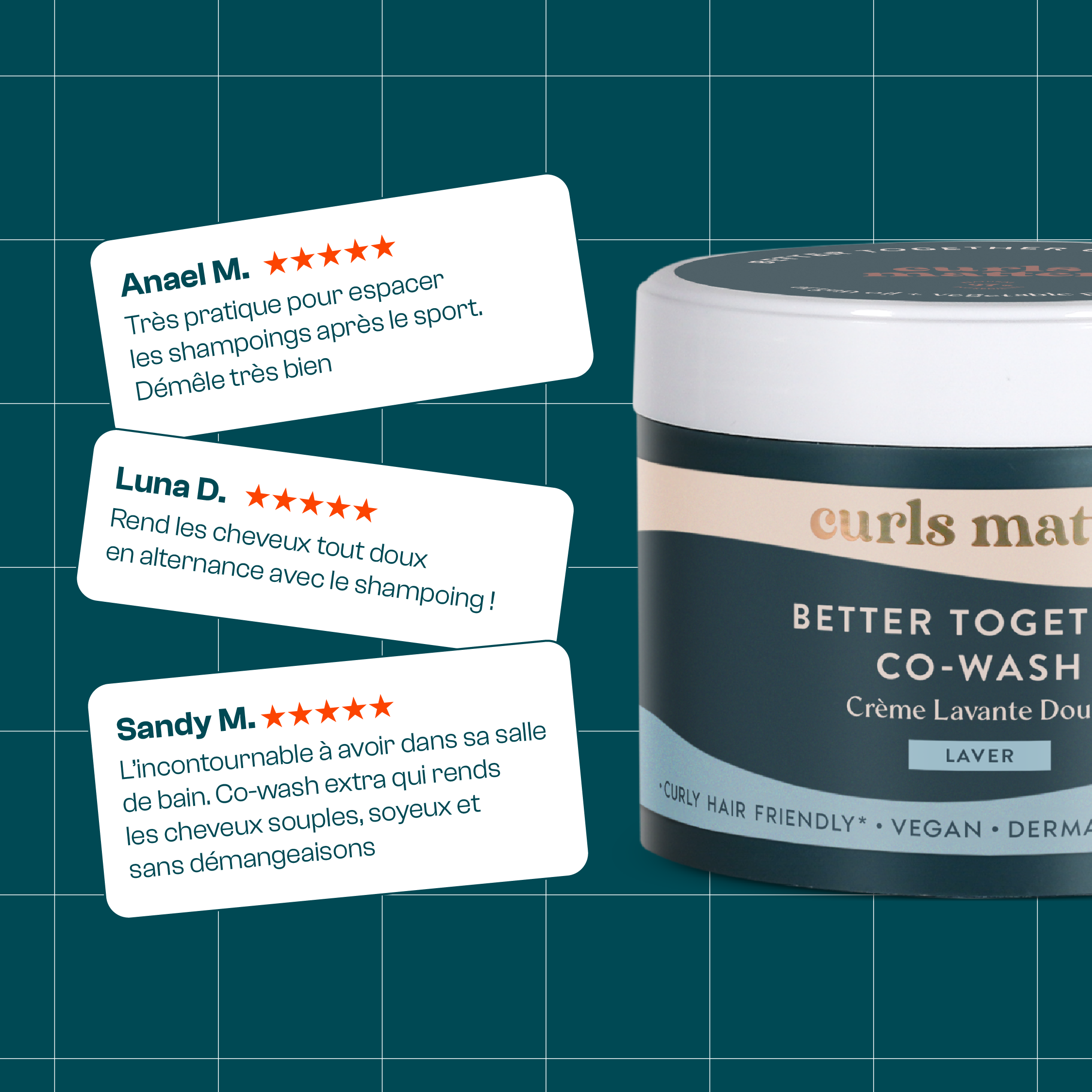 Crème Lavante Douce pour Cheveux Bouclés - Better Together Co-Wash - 300ml