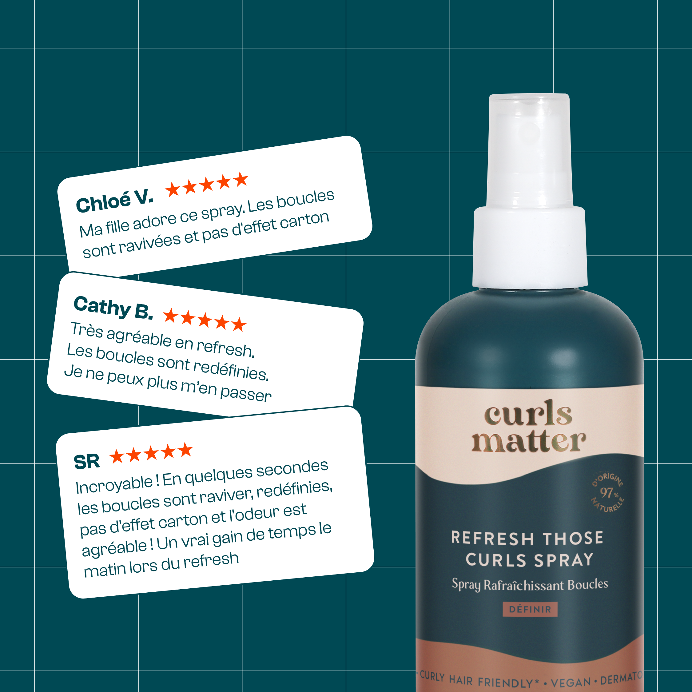 Spray Réactivateur de Boucles - Refresh Those Curls Spray - 200ml