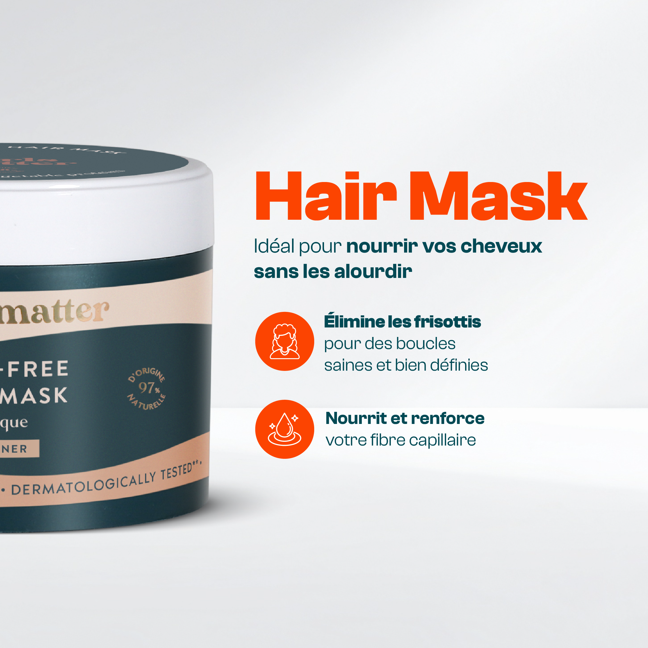 Masque Anti-Frisottis pour Cheveux Bouclés - Frizz-Free Hair Mask - 300ml
