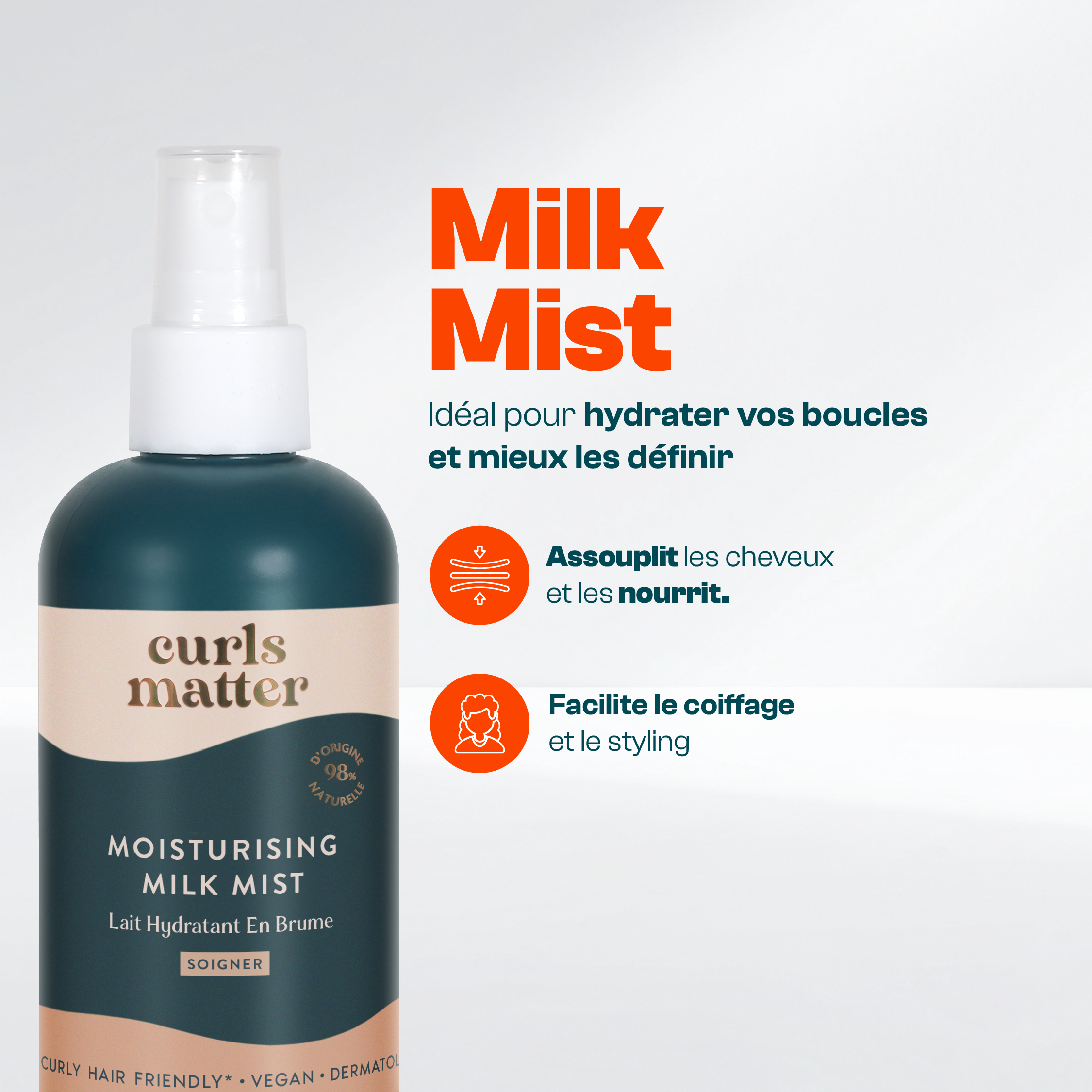 Lait Hydratant pour Cheveux Bouclés - Moisturising Milk Mist - 200ml