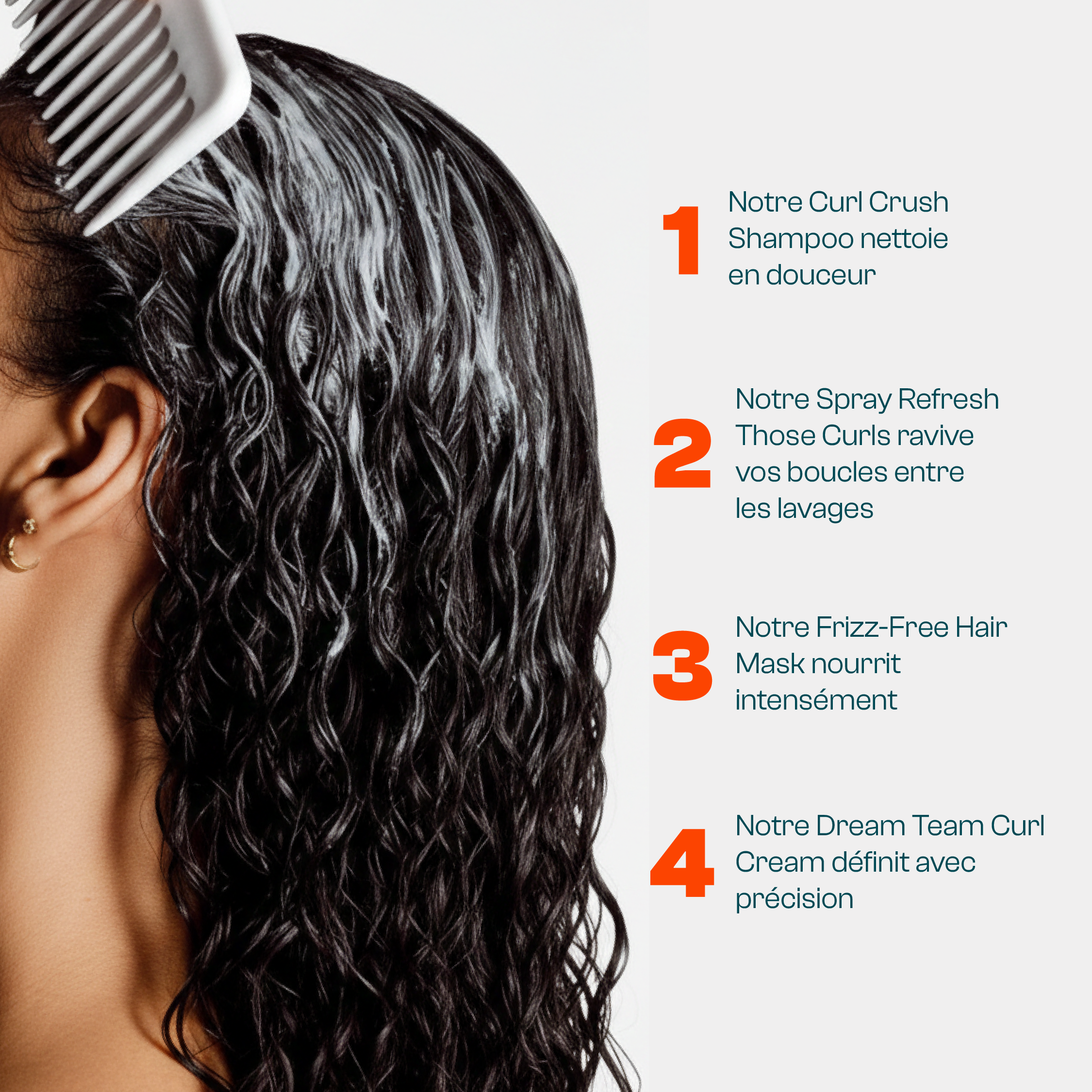 Routine pour Cheveux Bouclés