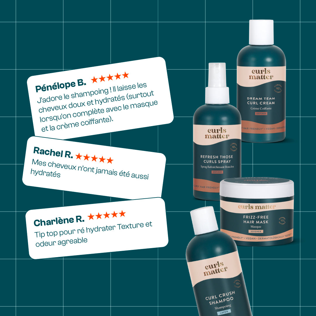 Pack Routine Cheveux Bouclés + 2 cadeaux offerts - Curls Matter