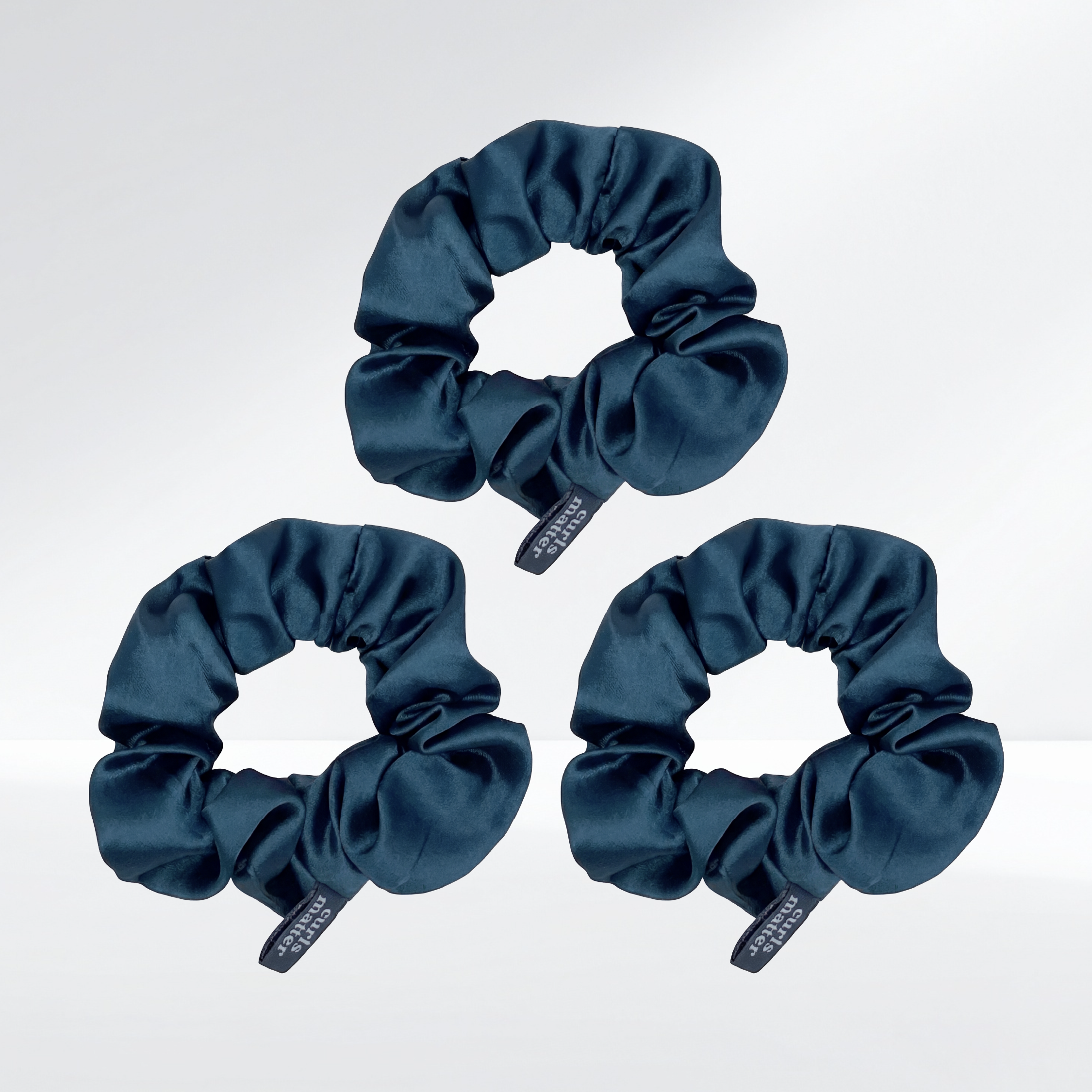 Pack 3 Scrunchies en satin synthétique – Curls Matter
