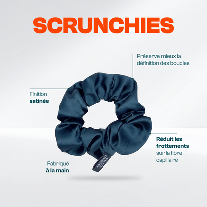 Pack 3 Scrunchies en satin synthétique – Curls Matter