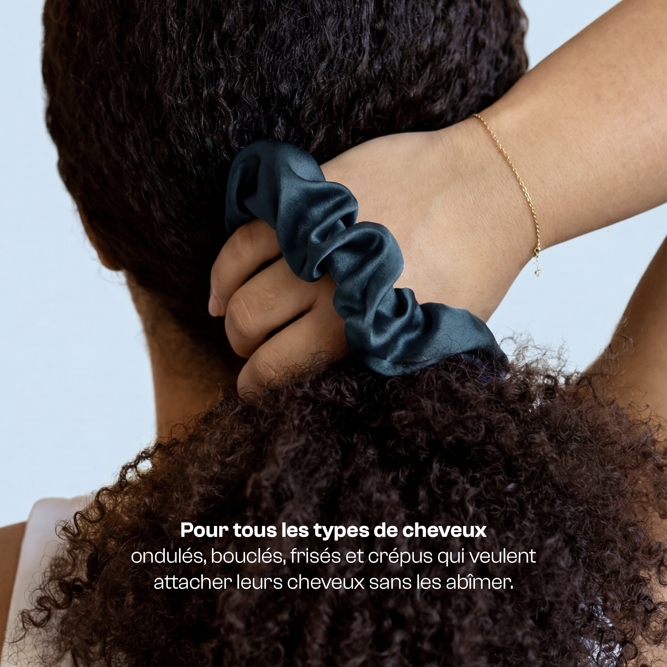 Scrunchy en satin synthétique – Curls Matter