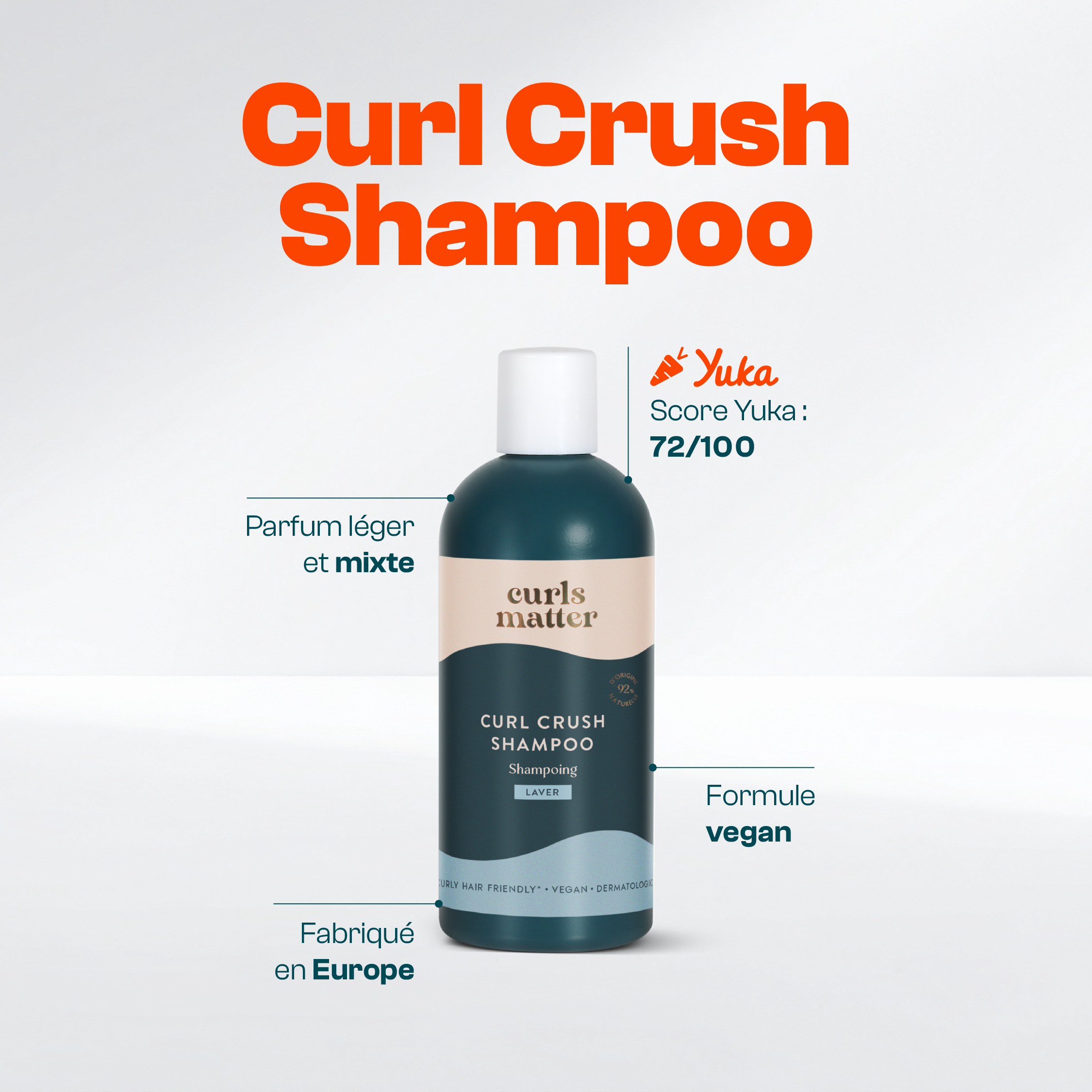 Shampooing Cheveux Bouclés - Curl Crush Shampoo - 300ml